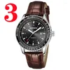 Wristwatches 2023 HONMIN Authentic Three-pin Fashion Business Belt Calendar Men's Quartz Wrist Watch With Gift Box