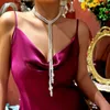 Kettingen Vintage Long Pearl ketting voor vrouwen Elegante gesimuleerde parels Jurk Kettingen Sweater -ketting Wedding Party Sieraden