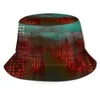 Berets Surrealismus Rote Meer Fluss Radfahren Ski -Outdoor -Kappe Unisex dunkle schwarze ästhetische gruselige gotische Hexe Weird Gothic Devil Metalhead