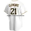 Niestandardowa koszulka baseballowa 21 Roberto Clemente 8 Willie Stargell 55 Josh Bell 6 Starling Marte 24 Chris Archer 27 Kent Tekulve 29 Cervelli