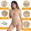 Kvinnors shapers kvinnor formade bodysuit mage kontroll body shaper midje tränare sexig v halskamisoler inbyggda bh-tankar bantar