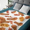 Blankets Novelty Blanket Food Throws Plush Bedspread Lightweight Quilt for Bed Sofa Flannel Blankets Fluffy Soft Warm R230824