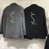 Y Letters Sl Damska projektantka marynarka płaszcz z płaszczem Blazer Fating Spring Autumn Nowy wydany top