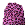 Beretten Leopard Cheetah Patroon Beanie Cap Unisex Winter Warm Bonnet Homme breien hoed dierenhuid printplekken schedels muts hoeden