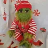 Grinch Doll Mignon Noël En Peluche En Peluche Cadeaux De Noël Pour Enfants Décoration De La Maison En Stock #3 211223241B