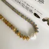 Choker handgemaakte natuursteen agaat kralen barokke parel ketting voor vrouwen zomervakantie feestje sieraden uniek ontwerp