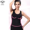 Shaper tops tamanho grande shapewear emagrecimento roupa interior sem mangas corpo shaper feminino preto nu