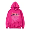 Erkek Hoodies Sweatshirts Amerikan Retro Örümcek Web Mektubu Baskı Erkekler Y2K Harajuku Gevşek Çift Moda Joker Salma Üstleri 230823