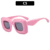 Sunglasses Y2K Square Candy Color Kids Shades UV400 Fashion Brand Designer Boys Girls Red Yellow Party Punk Eye 230824