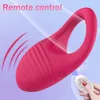 Cockrings Télécommande sans fil Cockring Vibrateur Clitoris Stimulation Manchon pour Pénis Anneau Sex Toys Hommes Mâle Chasteté Cock Rings 230824