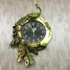 Wall Clocks European Color Peacock Clock Modern Fashion Living Room Personality Mute Digital Home Decoration Decor