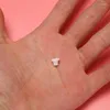 ボウルズプロモーション！ 5mm dia穴のためのプラスチックの丸いカバーネジcap蓋の白い100pcs