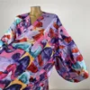 Dames badkleding kimono cover -up zomer boho print bikini coverup elegant mode vestiging sexy vakantie lange mouw kwastjes maxi jurk 230823