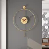 Zegary ścienne minimalistyczny zegar wiszący huśtawka nowoczesne wahadło modne salon Klokken Wandklokken Dekoracja domu