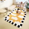 Mattor ovala mattor för vardagsrum modern päls mat barn sovrum sängspel spel baby fluffig matta 230824