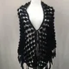 Scarves Real Sheer Shawl With Tassels Poms 2023 Elegant For Party Holographic