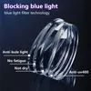 Blue Light Blocks Lunets de haute qualité Design Pure Men Purement Blue Blue Light Ramidité Louées de jeu Paming Femmes Blocking Ray Goggles 230823