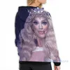 Hoodies للرجال رجال من النوع الثقيل للنساء مضحك فالنتينا - Rupaul's Drag Race Print Dress Hoodie Streatwear