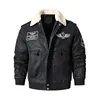 Мужские куртки мужской бомбардировщик мотоцикл кожаный курт