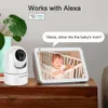 Larmtek caméra IP 5G WiFi bébé moniteur 1080P Mini sécurité CCTV intérieure 2K 4MP AI suivi Audio vidéo caméra de Surveillance Alexa HKD230812