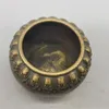 Figurines décoratives de collection, ornements antiques chinois en cuivre faits à la main, «brûleur d'encens Lotus»