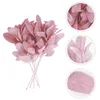 Dekorative Blumen 5 PCs Nachahmungsschaf Ohrblätter Dschungel Themen Party Dekoration grüne Pflanzen Stoff Fake Blatt