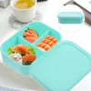 Vaisselle conteneurs anti-fuite boîte à déjeuner en Silicone étui à Bento Portable Aldult bureau Gel de silice en plein air enfant