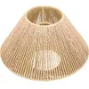 Lampes suspendues Rattan Abat Couverture Alimentation Plafond Paille Corde Accessoire Table Lumineuse Shades