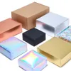 기타 홈 스토리지 조직 10pcs 크래프트 카톤 블랙 흰색 포장 카톤 페스티벌 파티 박스 선물 상자 비누 상자가 맞춤형 크기 및 인쇄 230824 지원