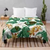 Coperte foglie di fiori colorati foglie di flanella lancio coperta super morbido per tutta la stagione calda leggera king size per divano divano R230824