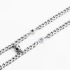 Charm Bracelets 2pcs Paar für Frauen Einfache niedliche leuchtende Herzperlen geflochten