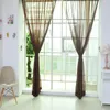 Curtain Simple Voile Solid Sheer Tulle Curtains Window Living Room The Bedroom Screening Panel Cortinas