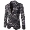 Zogaa Men's Camouflage Blazer Autumn Brand Camo One Botton Men Slim Fitターンダウンカラー男性スーツジャケットカジュアルコート309V