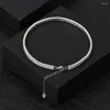 Fußkettchen Orsa Jewels Italienisch 925 Sterling Silber Sparkle Mirror2 Reihen Tennis Fußkett für Frauen Fußarmband Knöchel Schmuck Geschenk SSA03