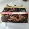 Evening Bags Original exclusive silk Song brocade retro women's bag bamboo knot hand mouth gold bag crossbody handbag Cheongsam bags