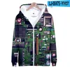 Herren Hoodies Circuit Board Electronic Chip 3D Print Zip Up Hoodie Frauen Männer Harajuku Sweatshirt Y2k Streetwear Hip Hop Reißverschluss Kapuze