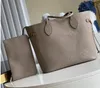 Femmes Grand Desginer Tote Sacs à main Sac à bandoulière Toile Fleurs Grille Sacs à main en cuir véritable 2 pièces de haute qualité Luxurys Shopping Totes Sacs Designeu