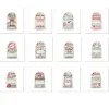 Stock Santa Sack Bags Christmas Decoration Linen Drawstring Cloth Bag Gift Pouch 12 styles FY5995