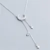 Kedjor mode tassel clavicle chain zircon stjärna moon charm pendent choker halsband för kvinnor bröllop smycken bijoux dz428