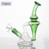 Cam mini beher bongs Bubblers Recycler Yağ Teçhizatları Heady Nargile 6.6 inç Sigara Shisha Ash Catcher 14mm Ortak Kase