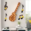 Titulares de vela Black Music Note Art Wall 4 PCs Iron for Living Room Candlestick Sconnce Musical