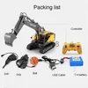 Electric/RC Car 24G 3in1 Alloy RC Excavator 116 Alloy 17ch Big RC Trucks Simulation Excavator Remote Control 3Type Engineer Vehicle Toys E568 x0824