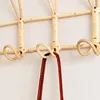 Hangers rattan kledinghanger opslag Organisator Kinderkleding hangende haak kamer decor muur hoed rek haken y8r6