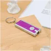 Keychains Lanyards Led Keychain Light Box-Type Key Chain Lights Key-Ring Advertising Promotional Creative Gifts Small Flashlight D Oten8