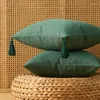 Oreiller Beige lin S Kawaii moderne gland grand canapé oreillers en peluche jeter mignon Tatami Almofadas décorations pour la maison minimaliste