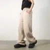 Houzhou baggy sweatpants män breda ben casual byxor män överdimensionerade grå khaki byxor man lös koreanska streetwear lappworklf20230824.