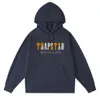 Designer hoodie sweatshirt Felpa off Trapstar Tracksuit Summer Shirts Print Brev lyx svart och vit grå regnbåge färg sport mode bomullsladd