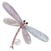 Spille Dragonfly Accessori per cappotti per la festa delle donne per ali di perla d'acqua dolce.