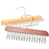 Hangers Solid Wood Drying Rack For Dormitory Clothing Store Multifunctional Hanger With Hooks Underwear Vest And Tie