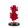 Veilleuses goutte cadeau de saint valentin pour petite amie Rose éternelle lumière LED mère faveur de mariage lampe de demoiselle d'honneur